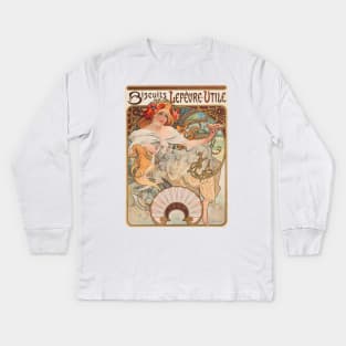 Biscuits Lefevre Utile (1897) Kids Long Sleeve T-Shirt